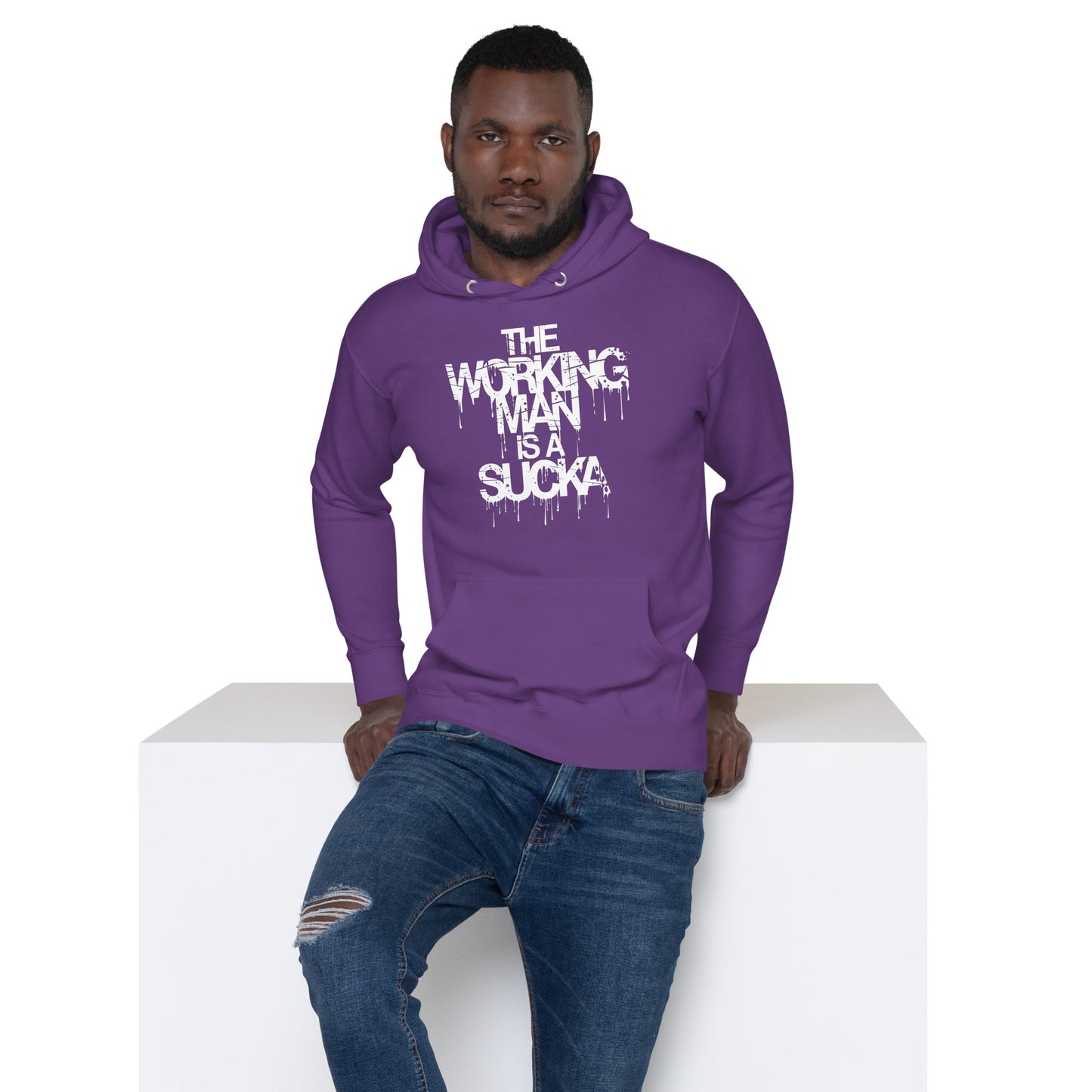Working Man Is A Sucka Hoodie N3M3SIS APPAR3L
