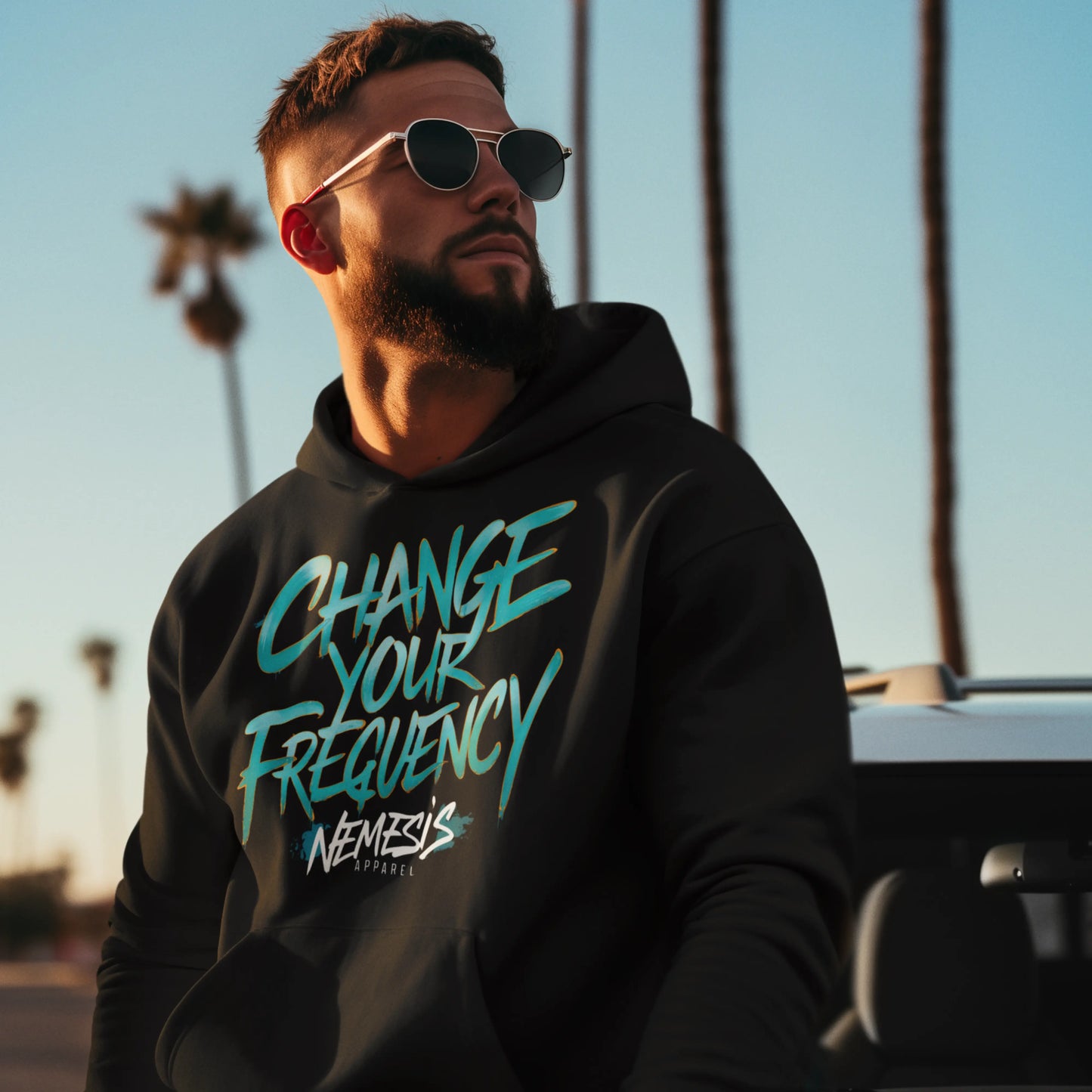 Change Your Frequency Hoodie N3M3SIS APPAR3L