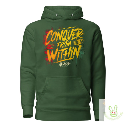 Conquer from within Hoodie N3M3SIS APPAR3L