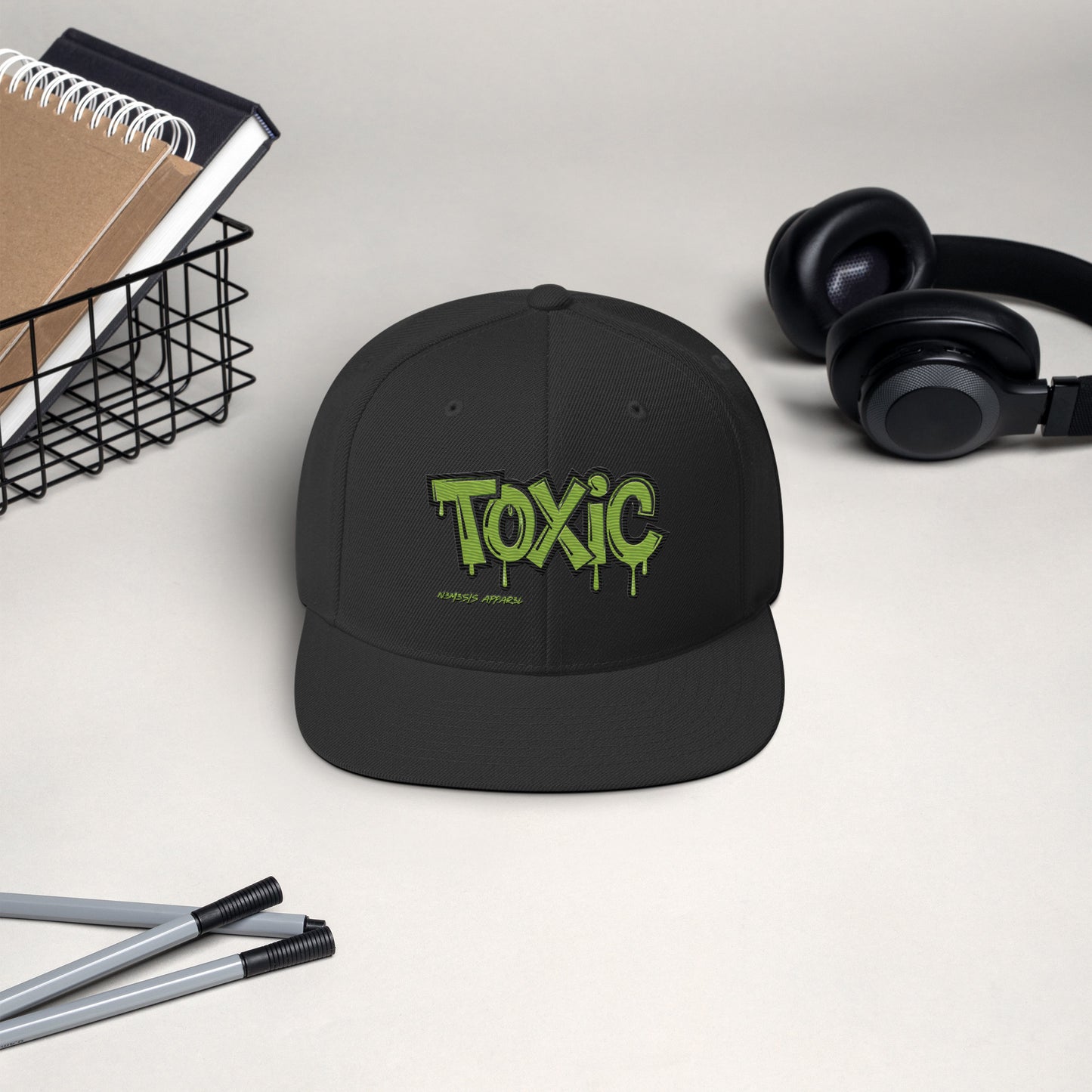 Toxic Snapback Hat N3M3SIS APPAR3L