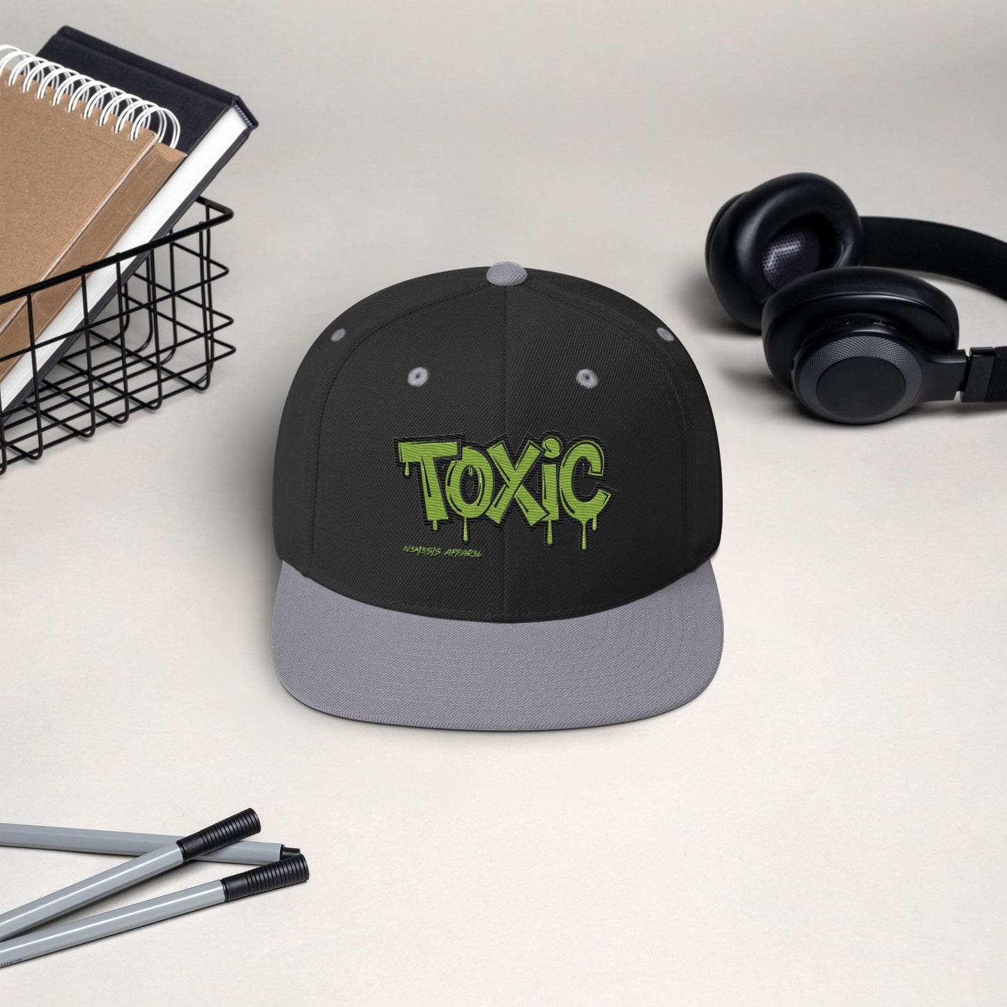 Toxic Snapback Hat N3M3SIS APPAR3L