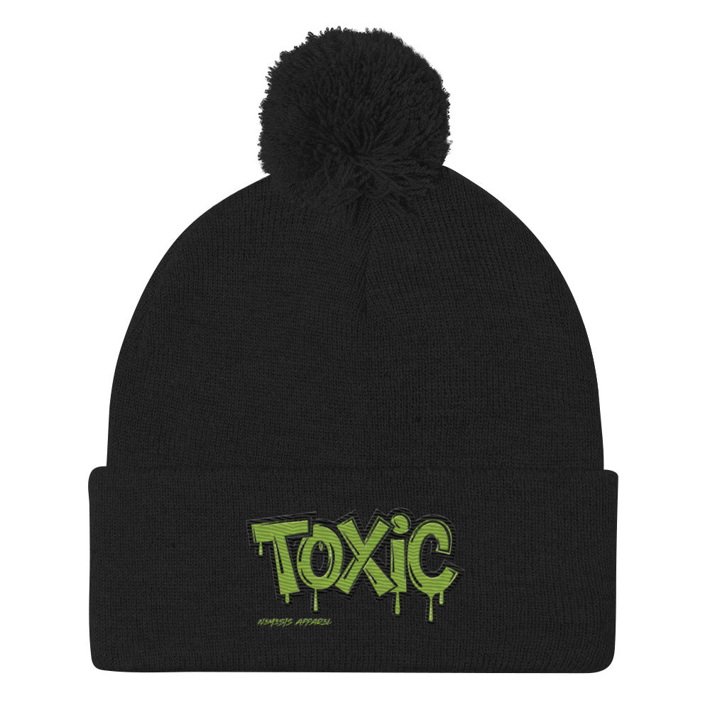 Toxic Pom-Pom Beanie N3M3SIS APPAR3L