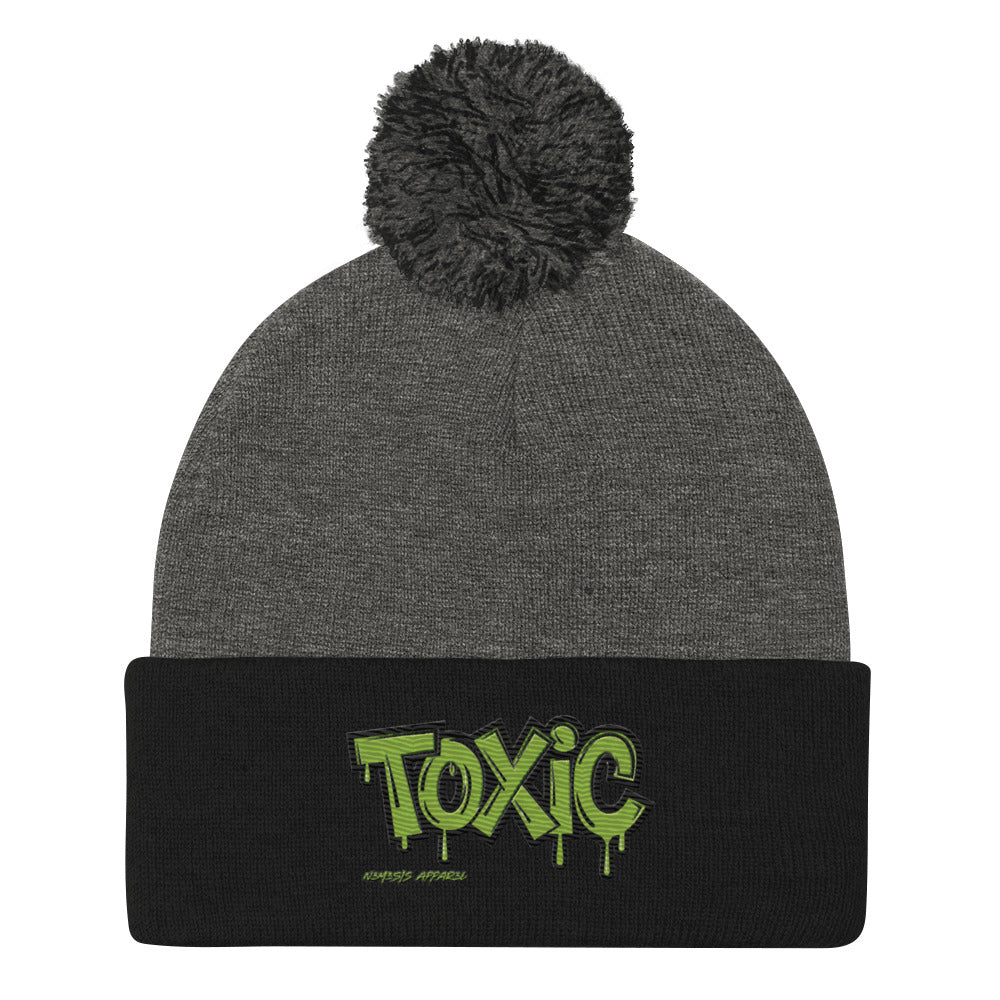 Toxic Pom-Pom Beanie N3M3SIS APPAR3L